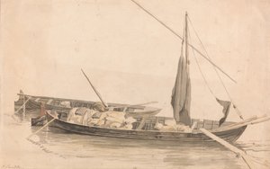 アンカーで2つのボート 作： Paul Sandby